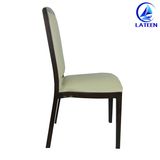 Modern Restaurant Furniture Metal Wood Like Dining Chair