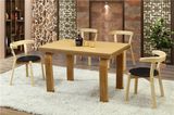 Imported Solid Ash Wood Dining Table with 4 Seats Foh-Bca64