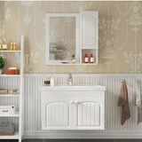 Knock Down PVC Foil Faced MDF Bathroom Vanity Cabinet