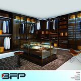 Wooden Wardrobe Glass Door Walk in Closet Bedroom