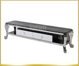 Living Room Furniture LED Stainless Steel TV Stand