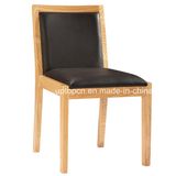 French Solid Wood Leather Cafe Restaurant Dining Chair (SP-EC781)