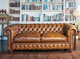 (SD-6008) Modern Chetersfield Wooden Leather Sofa for Hotel Furniture
