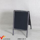 Portable a Stand Small Antique Metal Framed Chalk Blackboard