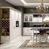 Modern PVC Finish Wooden Kitchen Cabinet with MDF Board
