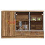 Glass Door Dark Color Classic Popular Office Tea Cabinet (HY-C01)