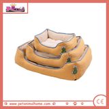 Cartoon Pattern Pet Bed in Yellow