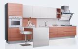 Wood Grain Melamine Finish Laminate MFC Kitchen Furniture (zg-042)