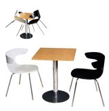 600X600mm Square Wooden Breakfast Table (FOH-BC37)
