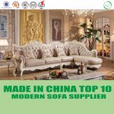 Luxury European Classical Italian Leather Sectional Living Room Sofa