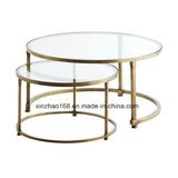 Reasonable Price Steel Rectangular Furniture Centre Glass Coffee Tea Table
