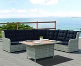 Outdoor Patio Office Home Hotel Wicker Garden Rattan Isabella Lounge Sofa Set (J557)