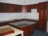 Cherry Solid Wood Kitchen Cabinet (JX-KCSW038)