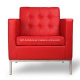 Hot Selling Sharp Corlor Red Leather Modern Style New Design Office Sofa Commercial Sofa