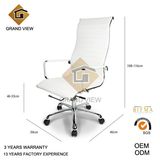 White Leather High Back Modern Life Office Chair (GV-OC-H306)