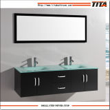 Tempered Glass Basin Bathroom Cabinet for Two Persons T9001j