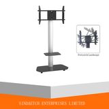 Aluminium TV Cart with Portrait / Landscape by 90 Degree