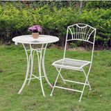 Metal Patio Set Kd Table with Folding Chair