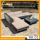 Modern Living Room Indoor Furniture Rattan Corner Sofa Set