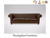 Sofa Manufacturer PU Leather 3 Seater Chesterfield Sofa (HD750)
