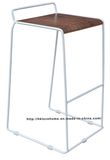 Modern Replica Steel Furniture Wooden White Bar Stools