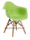 Modern Poly Dining Coffee Chair with Solid Wood Leg (LL-0043)