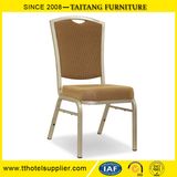 Hotel Gold Metal Square Back Banquet Chair