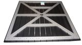Garden Furniture High Density Outdoor Plastic Wood Table (PWT-115-Black)