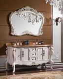 Ancient Style Solid Wood Bathroom Cabinet