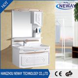 PVC Modern Single Sink Bathroom Mirror Cabinet