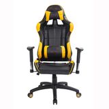 Racing Style Desk Office Gaming Chair with High Backrest Yellow
