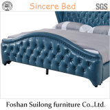 1106 Real Leather Modern Bed Bedroom Bed