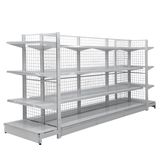 Metal Supermarket Grocery Display Gondola Wire Shelving