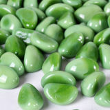 China Green Ceramic Pebble Cashew