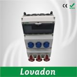 Industry IP65 Plastic PC Waterproof Electrical Junction Box Combined Industry Plug Socket 12 Way Distribution Box