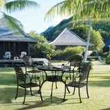 Good Price Hot Sale Garden Round Dining Table in Anodized Aluminum Material