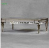 Glass Material Modern Mirrored Dining Table