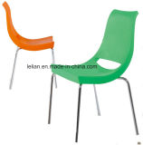Comfortable Stackable Plastic Metal Coffee and Dining Chair (LL-0062)