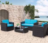 Patio Wicker Home Hotel Office Restaurant Garden Maryland Lounge Sofa Set (J667)