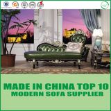 Luxury European Classic Genuine Leather Chaise Sofa Chair