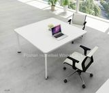 Fashion White Square Office Simple Design Meeting Table Furniture (HF-YZ009)
