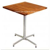 Modern Design Wood Leisure Cafe Dining Outdoor Table (SP-AT320)