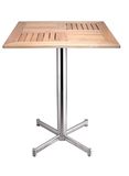 Square Stainless Steel Bar Table