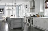 American Style Ash Solid Wood Apartment Kitchen Cabinet