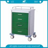 AG-GS003 High Quality Cold Rolled Steel Economic Hospital Trolley with Drawers on Sale