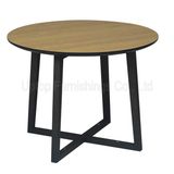 (SP-RT519) Modern Cross Base Round Laminated Wood Hotel Table