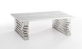 Modern Furniture, Hotel Furinture, Shiny Stainless Steel Coffee Table T-63