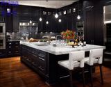 China Home Furniture Modular Kitchen Cabinets Design with Solid Wood Door