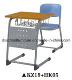 New Design Student Plastic Chair and Desk with High Quality KZ19+HK05