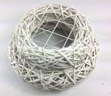 Customized Eco-Friendly Split Willow Christmas Decoration Wreath in Ivory Color